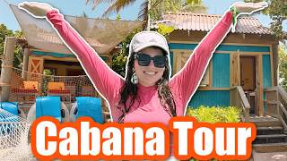 Castaway Cay Cabana Tour! 🏝️✨ Sandcastle Cabana #12 Is It Worth It? | Disney Cruise Line