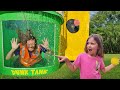 Dunk Tank Fun for Kids | Handyman Hal uses Tools to setup Dunk Tank