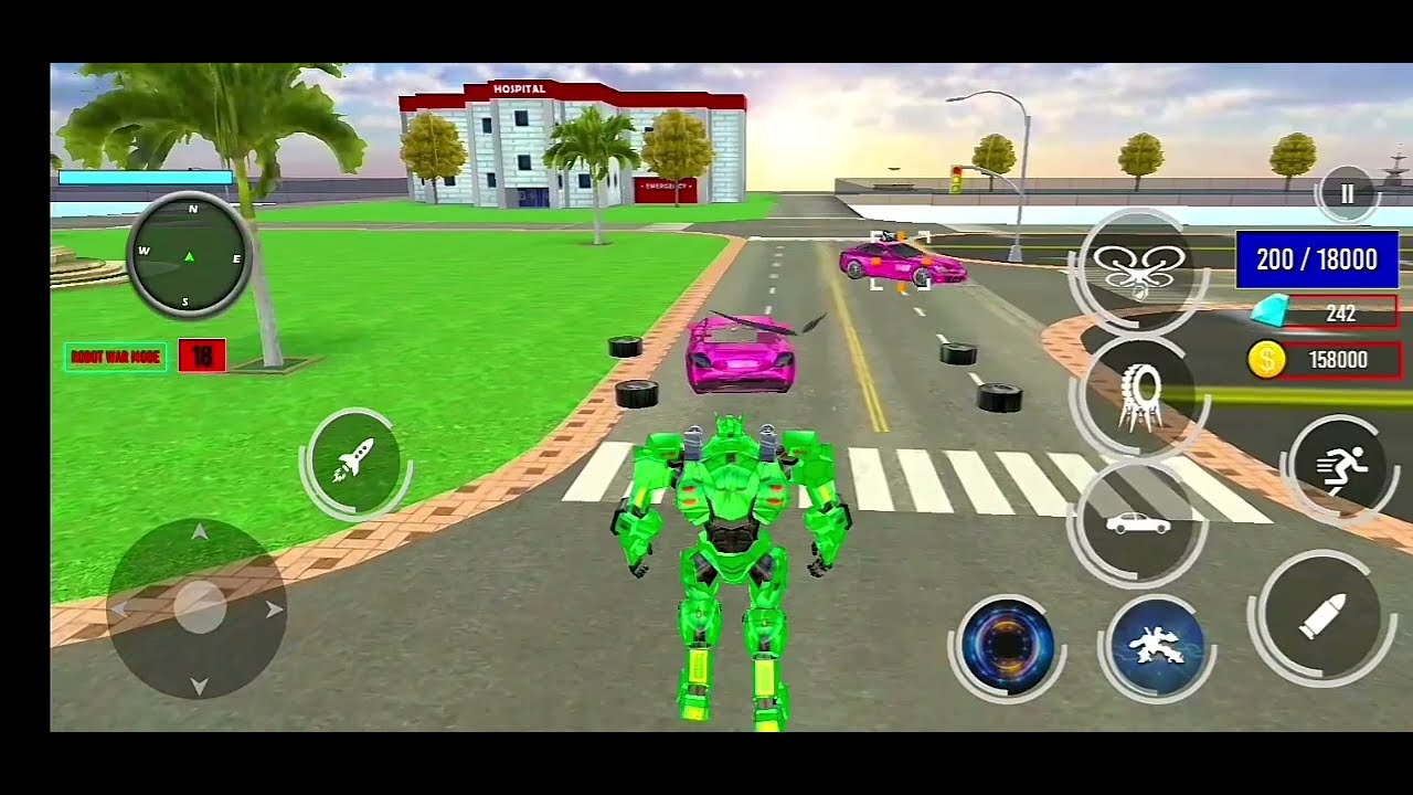 Spider Wheel Robot Car Game || Level 18 - Android Gameplay