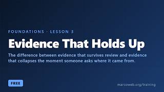 Evidence That Holds Up | Free IT Audit Training · Lesson 3