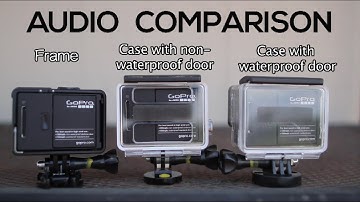GoPro Hero3+ Black - Audio Comparison ( a frame & two cases ) GoPro Tip #342 | MicBergsma