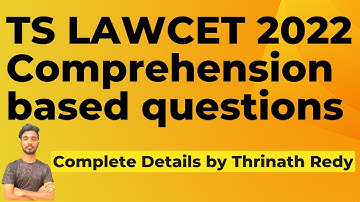 Lawcet 2022 Pattern Changed ? | Comprehension Based Questions | TS Lawcet 2022