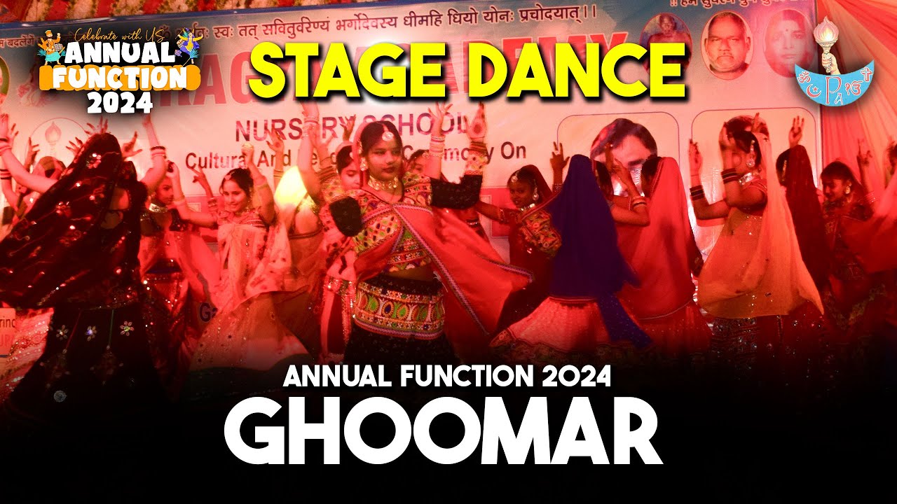 Ghoomar Song Dance | Annual Function 2024 Pragya Academy Kurwar | Rajasthani Dance