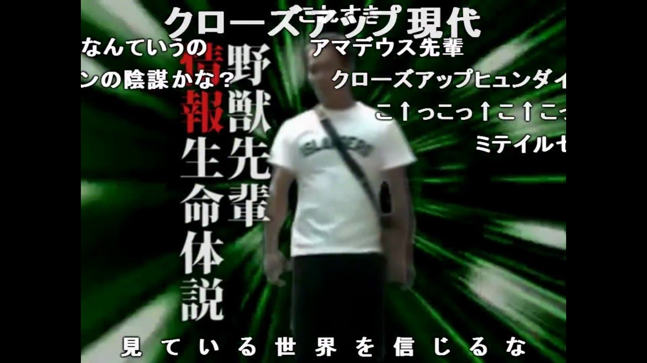 【コメント付き】野獣先輩情報生命体説.bat