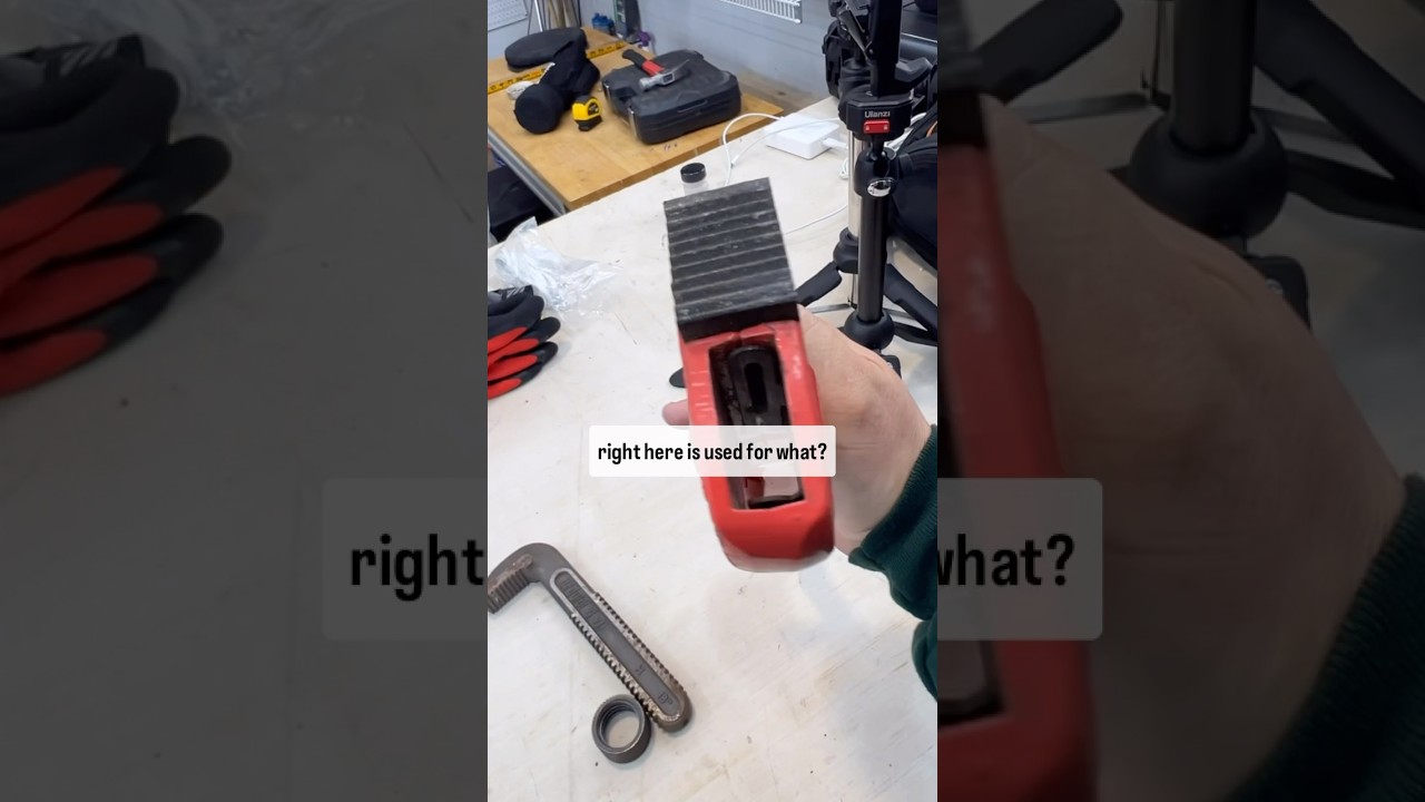 Water main shut-off device: Pipe Wrench hack