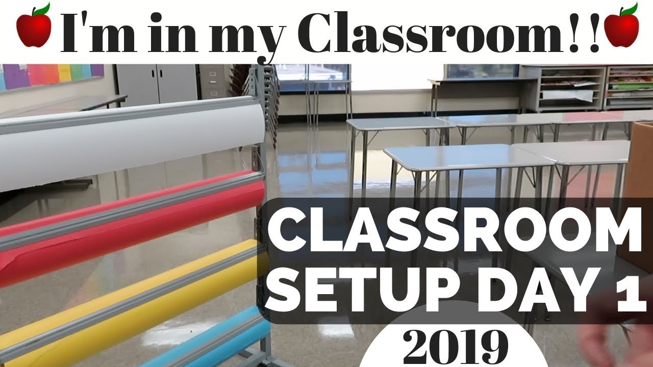 Classroom Setup Day 1 High School Teacher Vlog classroom tour and setup ...