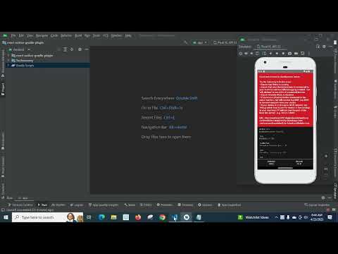 Unable to load script Make sure you are either running a Metro server or that your bundle 'index and