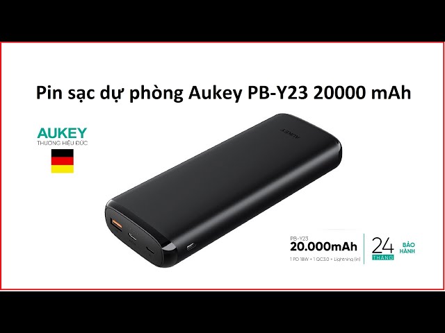 Pin sạc dự phòng Aukey PB-Y23 20000 mAh
