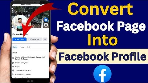 How to Convert Facebook Page to Profile 2025 | Convert Facebook Page to Profile | Fb profile convert