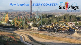 How To get on every Magic Mountain Coaster in 1 day | The Coaster Critic |S1|E7|