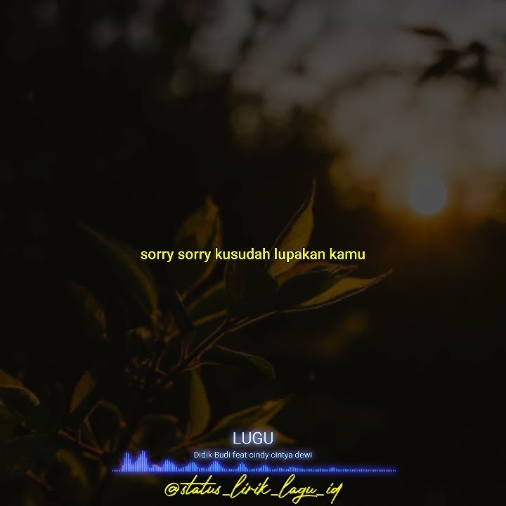 status wa lugu - didik budi feat cindy cintya dewi