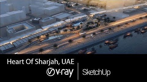 V-ray 2 for Sketchup Walkthrough animation for the Waterfront Development in Heart of Sharjah, UAE
