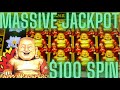 🤑 MASSIVE JACKPOT $100 SPIN BONUS HAPPY & PROSPEROUS SLOT MACHINE LIVE PLAY + WYNN PARLOR SUITE