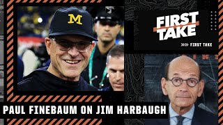 Paul Finebaum calls Jim Harbaugh's coaching SPECTACULAR as Michigan heads to the CFP 😯 | First Take