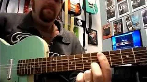 Open G tuning guitar lesson. Keith Richards style ...