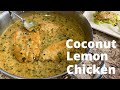Creamy Coconut Lemon Chicken Over Zoodles | Rockin Robin Cooks