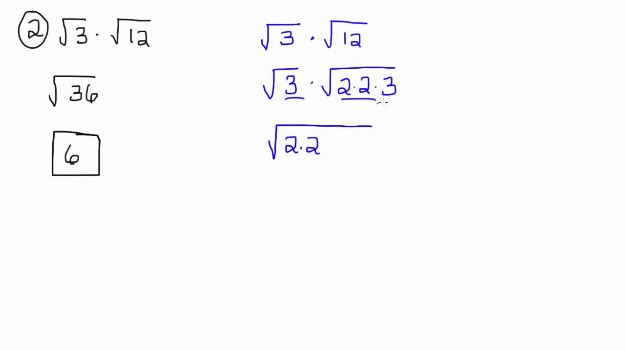 problem solving multiplying radicals