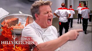 Gordon Kicks Entire Red Team Out After Complete Salmon Failure | Hell's Kitchen