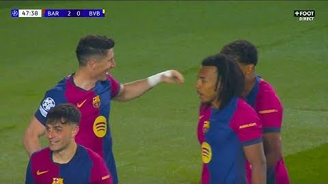 Robert Lewandowski : Double but, Barcelone contre Borussia Dortmund (3-0) : buts et résumés