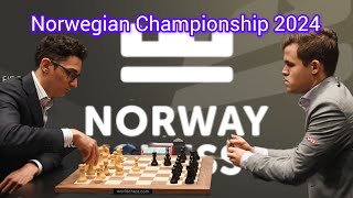 Round 4 : Losing Carlsen, Magnus Vs Caruana Fabiano| Norwegian Championship 2024