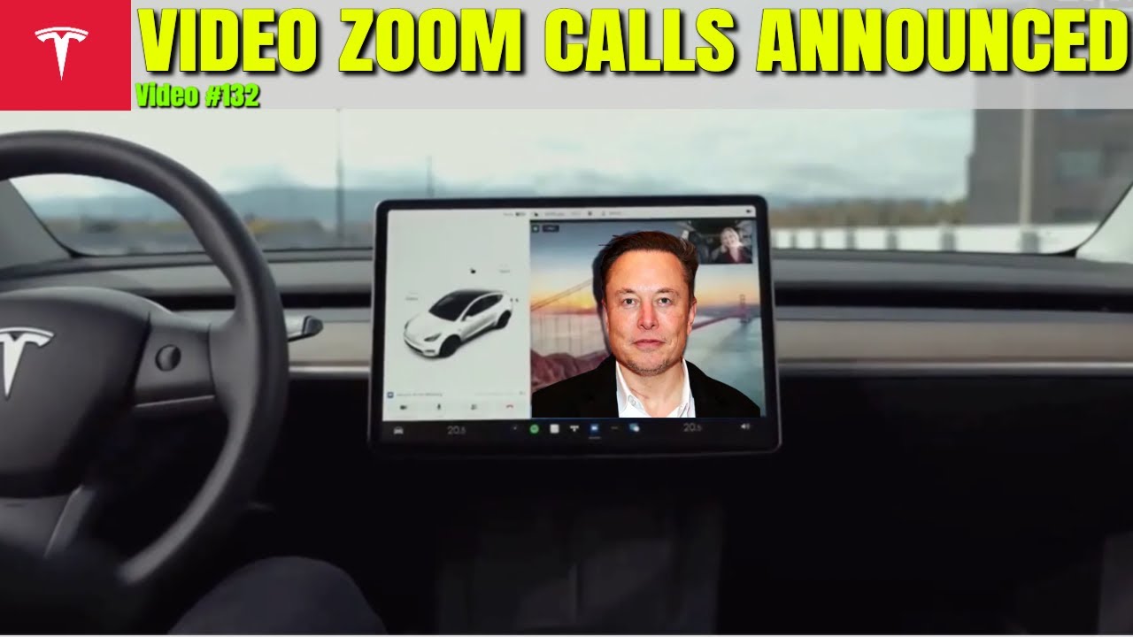 Tesla Zoom Announce TeamUp for InCar Video Conferencing YouTube