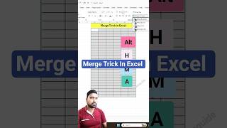 🔀 Excel Merge Across Ka Magic ✨ | 🔍 Merge Cells vs Merge Across Explained ✅ #focusinguide #shorts