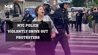 Police violently drive out protesters commemorating Nakba in New York