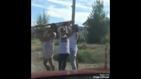 Девушки и шлагбаум !