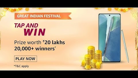 Amazon Tap And Win Quiz Answers Today Win Gold Coin 7 October 2020