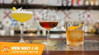 Cách pha chế Cocktail từ Whisky: Whisky Sour, Manhattan, Old Fashioned | Học Bartender