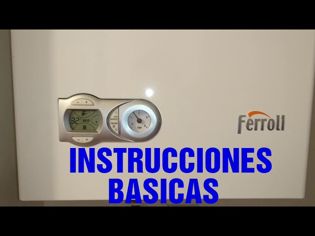 Ferroli Domiproject instrucciones de manejo , caldera de gas natural.