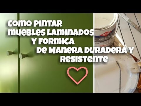 Video: Cómo pintar muebles laminados: 13 pasos (con imágenes)