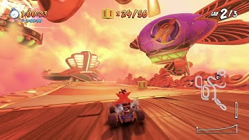 Crash Team Racing: Nitro Fueled 101% Walkthrough - Relic Race - Hot Air Skyway 3/3 - Part 54