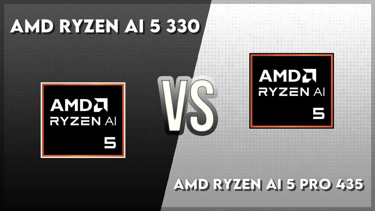 AMD Ryzen AI 5 330 vs AMD Ryzen AI 5 Pro 435 Technical Comparison