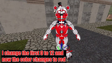 how to change model colors using vector 3 in SFM