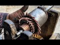 Rewinding An Old Tractor Starter Motor Armature | Restoration Technique of Truck Starter Armature