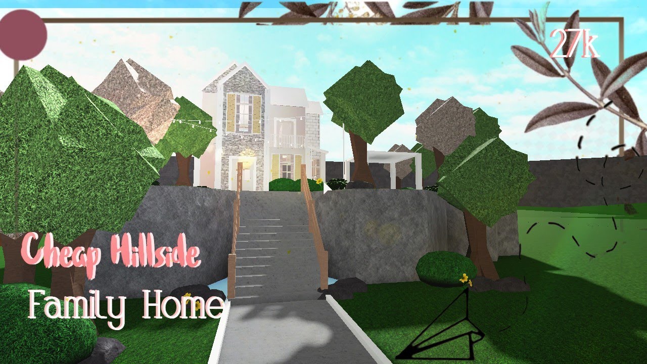 Web roblox home. Roblox дом. Family Home РОБЛОКС. Домик в БЛОКСБУРГЕ С террасой РОБЛОКС. Картины для БЛОКСБУРГА.