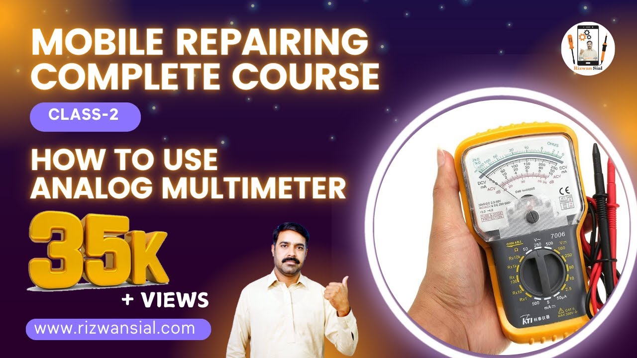 how to use analog multimeter Class2 urdu hindi language YouTube