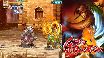 THE GLADIATOR (Arcade) Gameplay Full Playthrough | shader crt + overlay