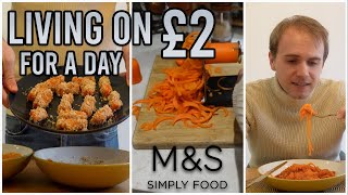 Living on £2 for a day at M&S  Extreme Budget Challenge!