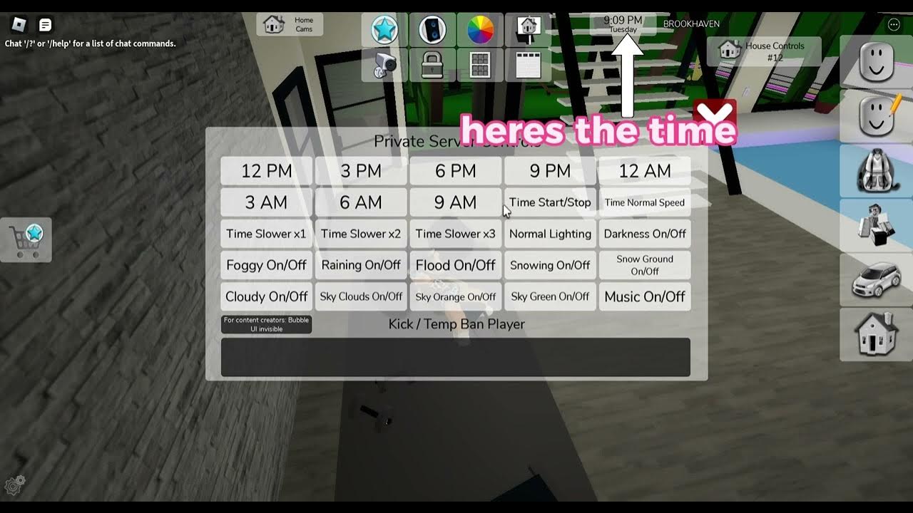 Super Easy Change Time tutorial For Brookhaven! YouTube