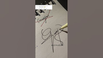 How to make a sign letter G? #Gunjan signature style