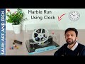 Marble Run using Cardboard and Clock
