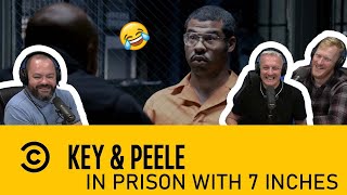 Key \& Peele - In Prison With Seven Inch REACTION!! | OFFICE BLOKES REACT!!