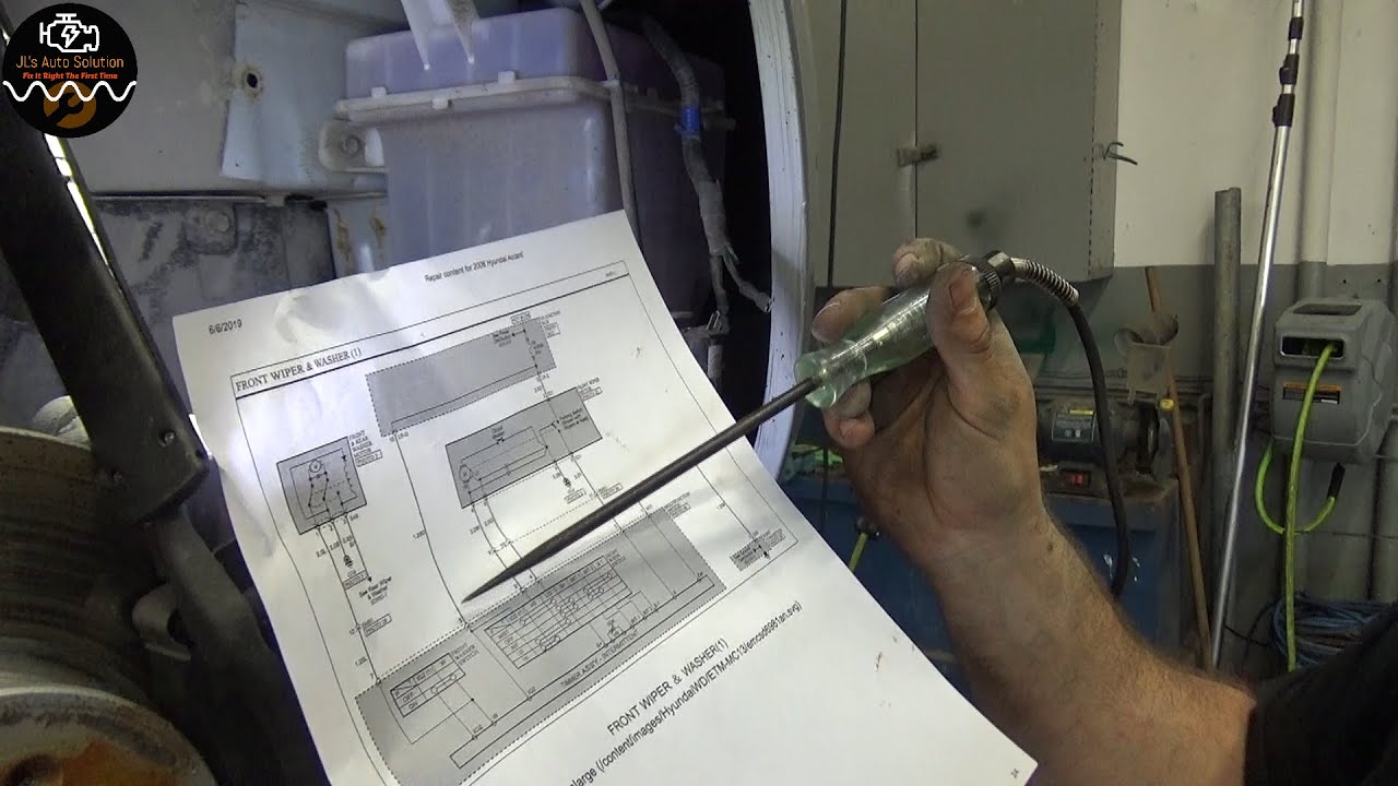 2006 Hyundai Accent Windshield Washer Issue YouTube