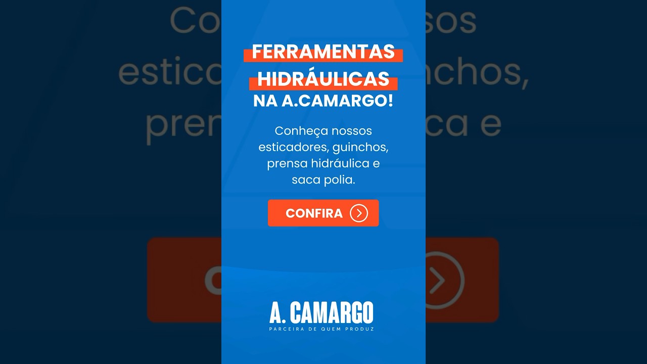 Conheça as melhores Ferramenras Hidráulicas da A.Camargo! 
