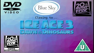 Closing to Ice Age 3: Dawn of the Dinosaurs 2009 UK DVD