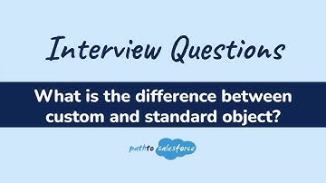 Salesforce Admin Interview Questions 001 | Differences between Standard and Custom Objects