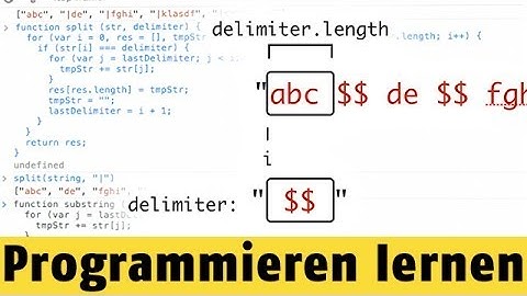 Wie spaltet man Strings? | Programmieren lernen mit JavaScript #21