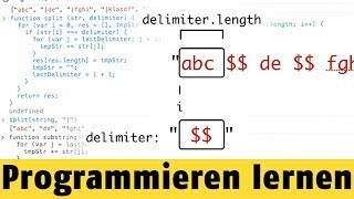 Wie spaltet man Strings | Programmieren lernen mit JavaScript #21